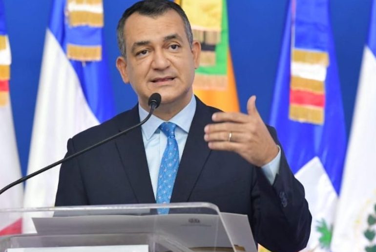 Román Andrés Jáquez Liranzo, presidente de la JCE, durante su discurso en la XIX Cumbre Latinoamericana.