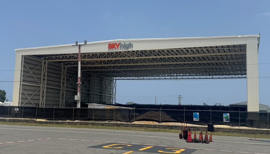 Sky High Dominicana construye uno de los hangares más grandes del Caribe en el AILA